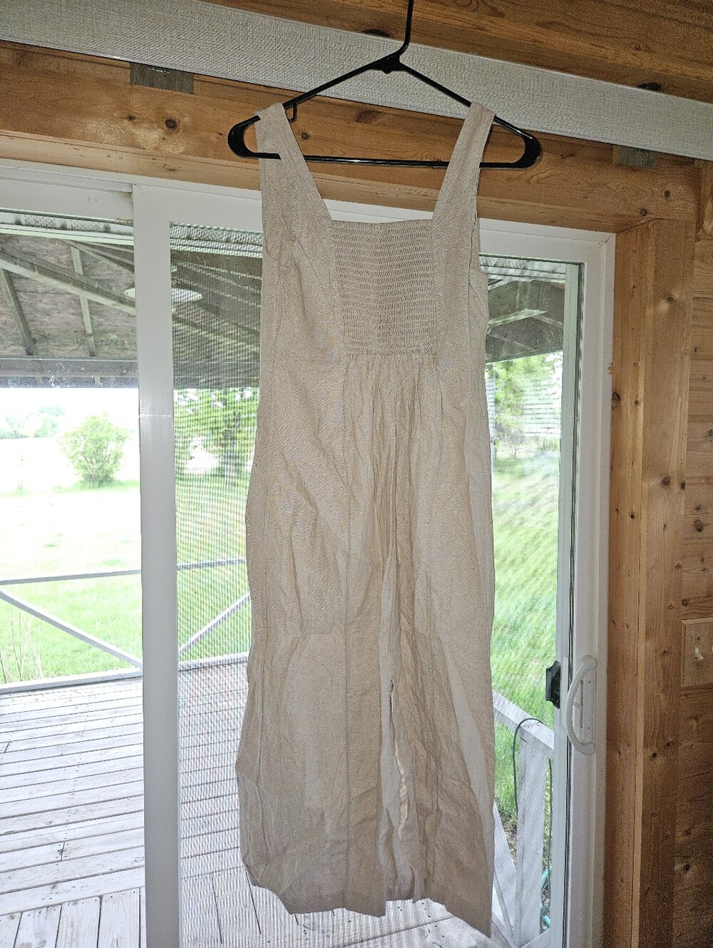 Old Navy Linen Blend Midi Dress Small - Picture 4 of 5